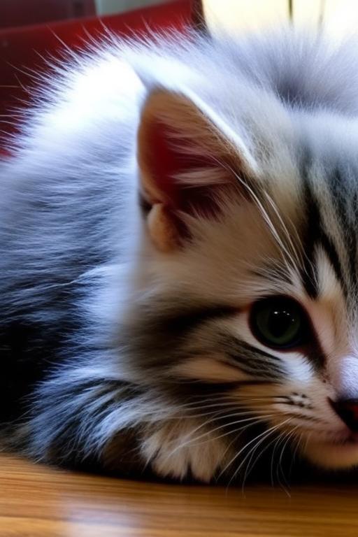 kitten beaten up